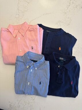 Lot of Four Boy's Ralph Lauren and Polo by Ralph Lauren Shirts